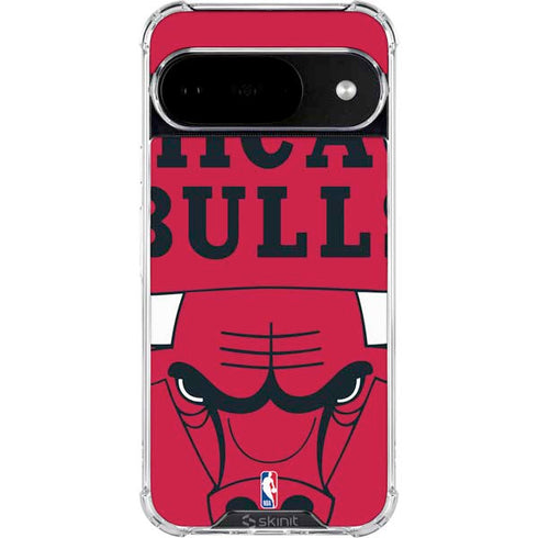 NBA Chicago Bulls Large Logo Google Pixel 10 Clear Case